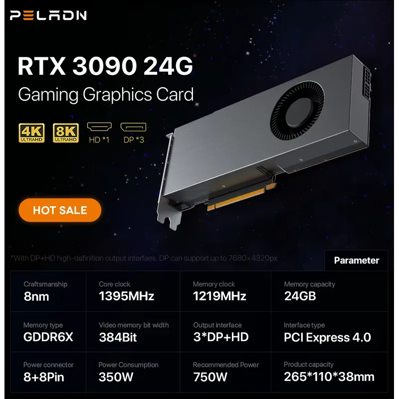 Hot Sale Low Price AI Server G - Rtx 3090 24Gb Graphics Card 评论和价格