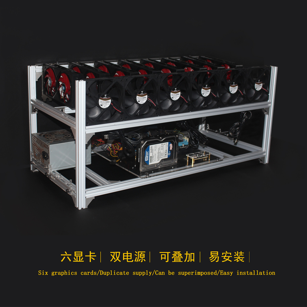 6 8 12 19 GPU Miner Mining Rig - 12 Gpu Open Air Frame Case 评论和价格