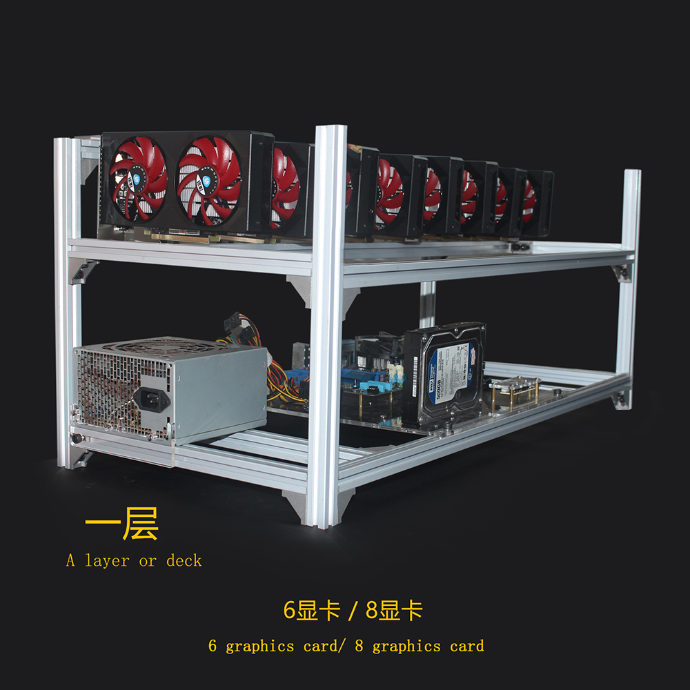 6 8 12 19 GPU Miner Mining Rig - 12 Gpu Open Air Frame Case 评论和价格