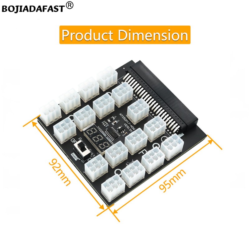 17 Ports PCIe 6Pin Connector S - 2400W Server Psu Breakout Board 评论和价格
