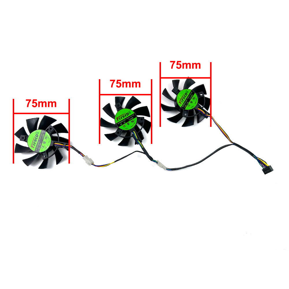 NEW Cooling Fan 75mm 7pin FD80 - Rx 5700 Xt 8Gb Video Card 评论和价格